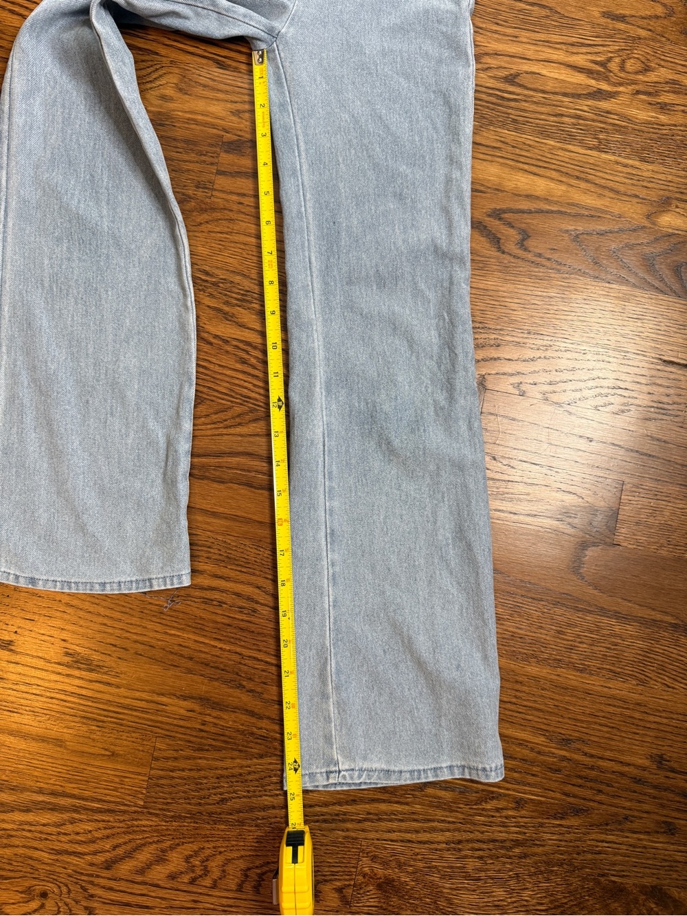H&M Girls Light Blue Wash Wide Leg Knit Stretch Denim Jeggings Size 10 - Picture 6 of 11